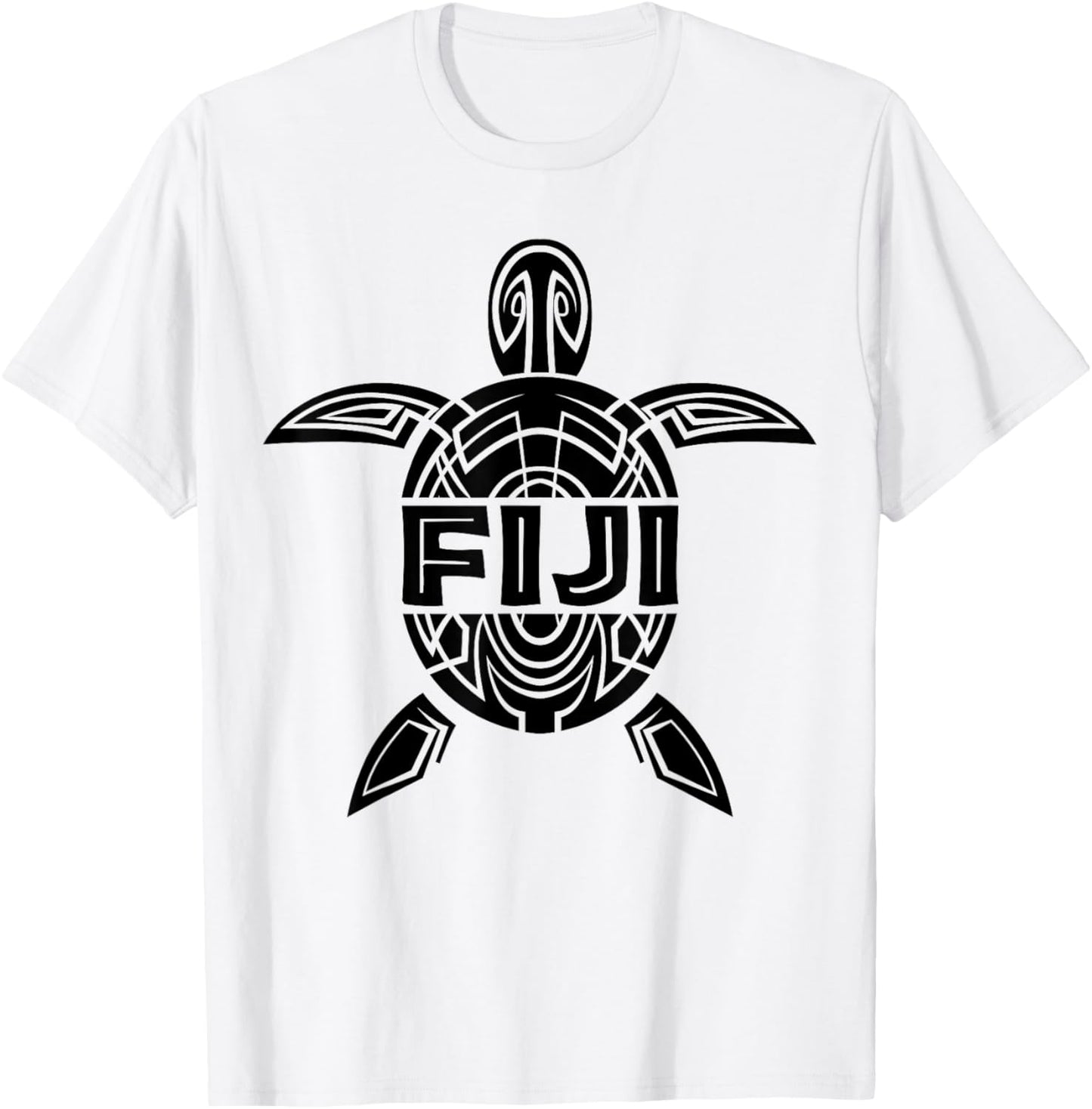 Fiji Sea Turtle Tattoo Beach Island Vacation Souvenir Gift T-Shirt - T-Shirt | White