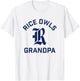 Rice University Owls Arched Grandpa T-Shirt - T-Shirt | White