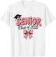 Senior Class of 2026 Pink Coquette Bow Graduation 2026 T-Shirt - T-Shirt | White
