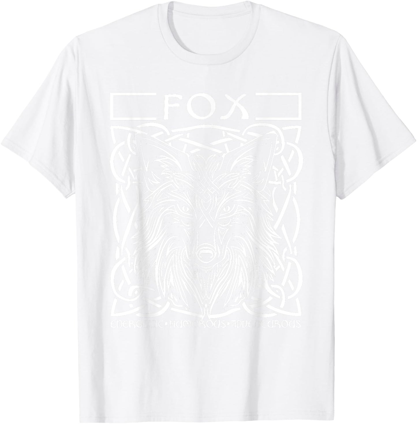 St Patricks Day Celtic Knot Zodiac Fox March 18 - April 14 T-Shirt - T-Shirt | White