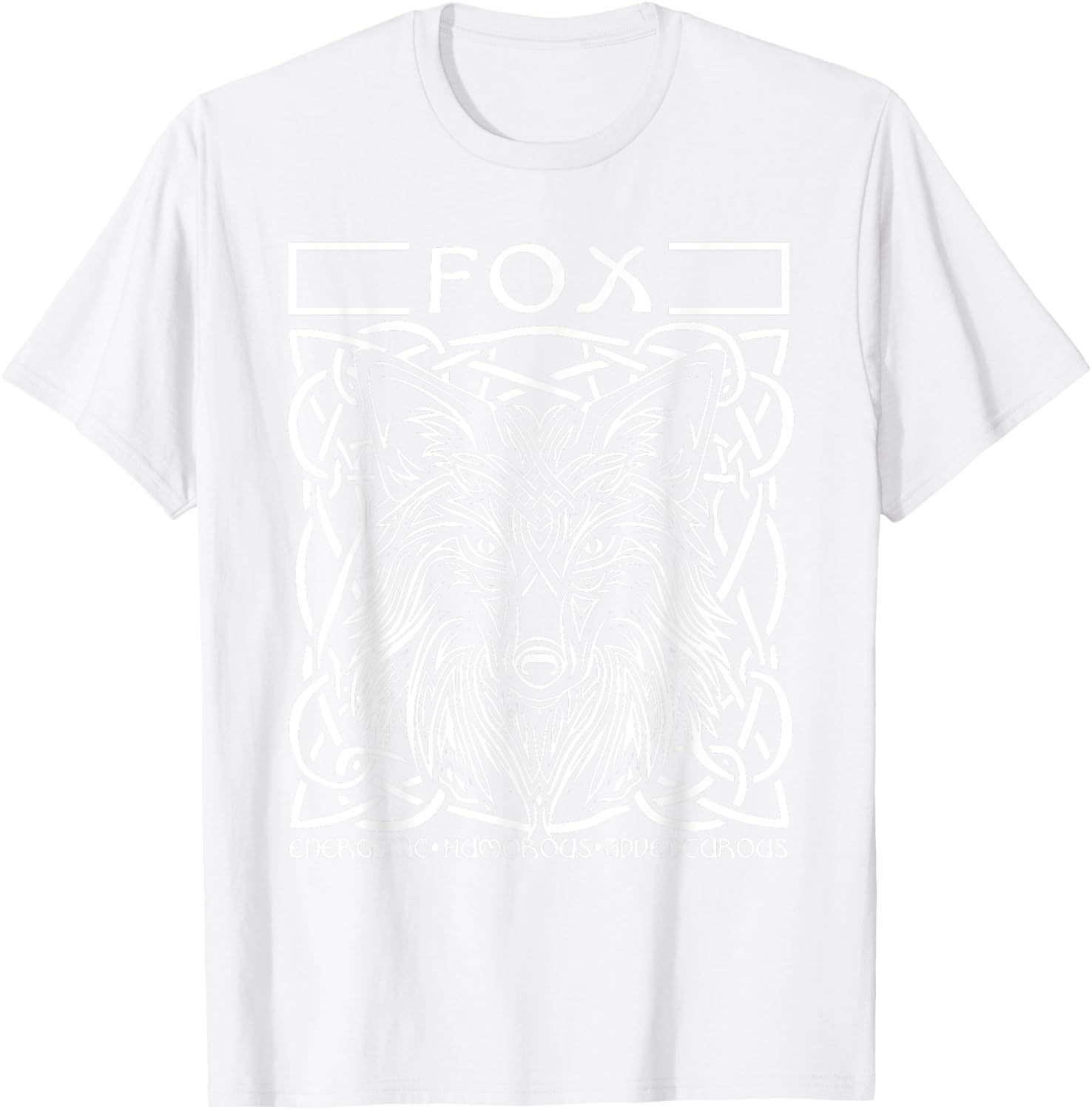 St Patricks Day Celtic Knot Zodiac Fox March 18 - April 14 T-Shirt - T-Shirt | White