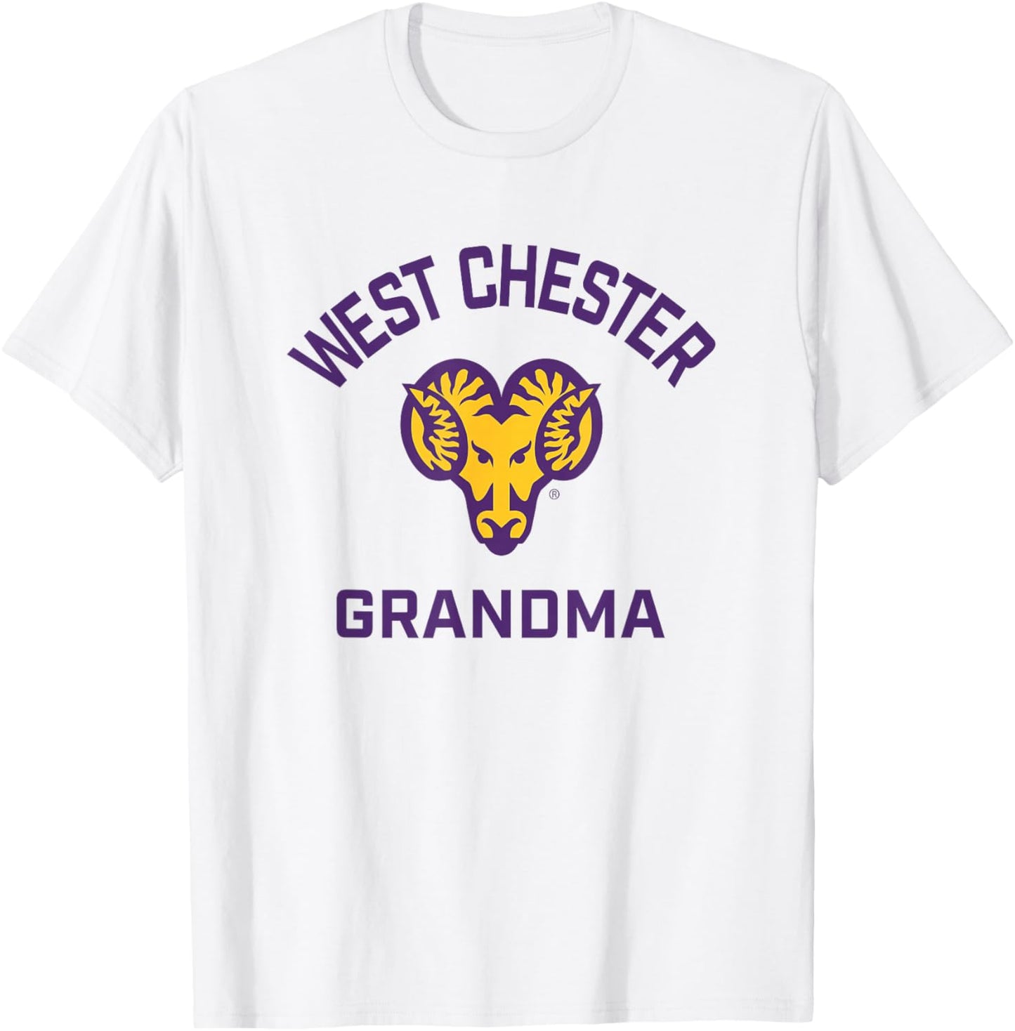 West Chester University Golden Rams Arched Grandma T-Shirt - T-Shirt | White