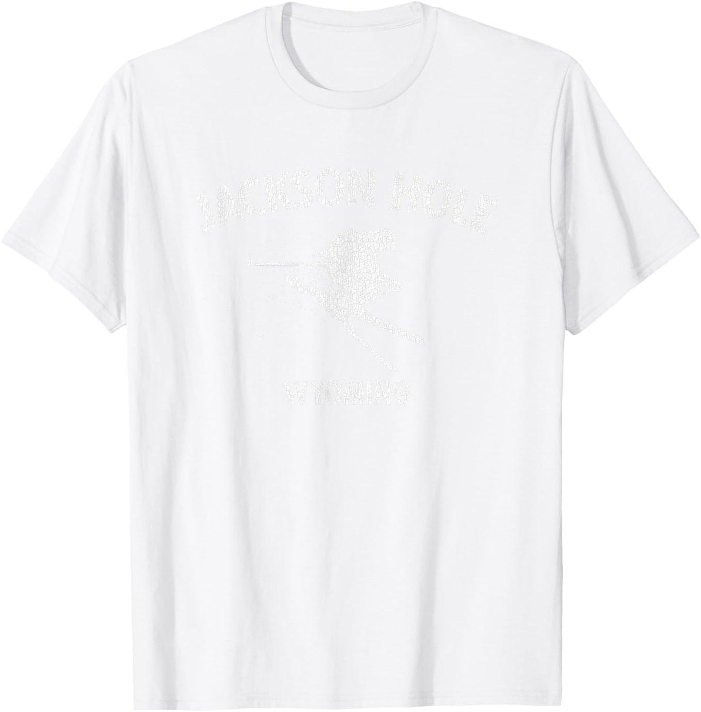 Jackson Hole Wyoming Skiing Ski Gift T-Shirt - T-Shirt | White