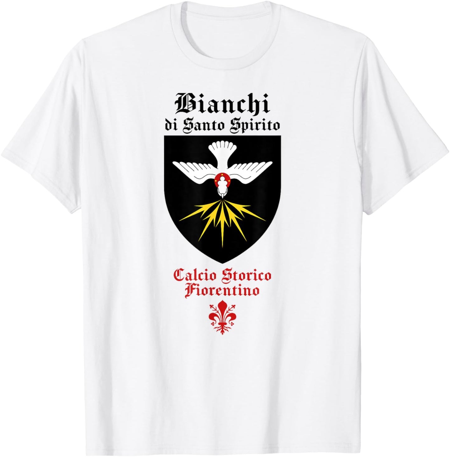 Calcio storico fiorentino Bianchi Florentine football fútbol T-Shirt - T-Shirt | White