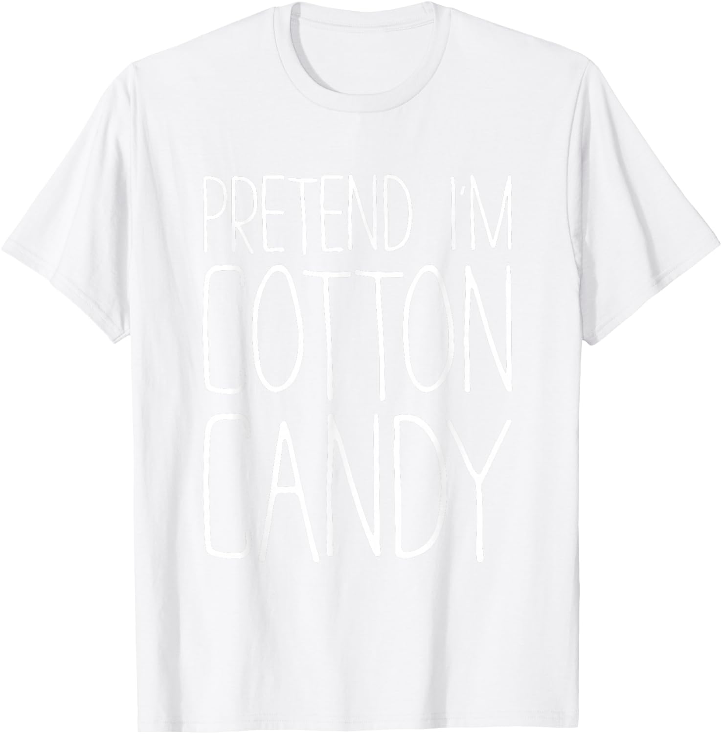 Pretend I'm Cotton Candy Shirt Adult Kids Men Women Costume T-Shirt - T-Shirt | White