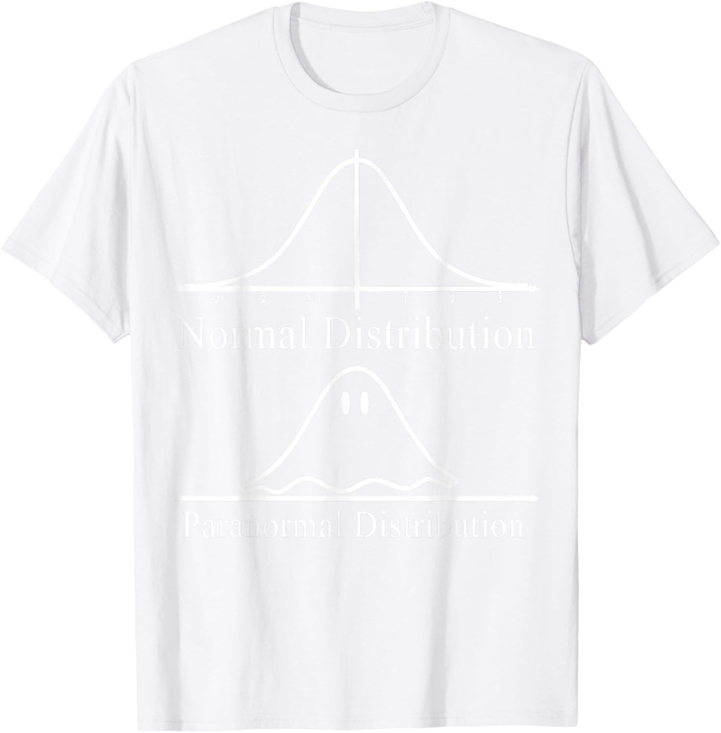 Math Teacher Halloween Costume Normal Distribution Math Pun T-Shirt - T-Shirt | White