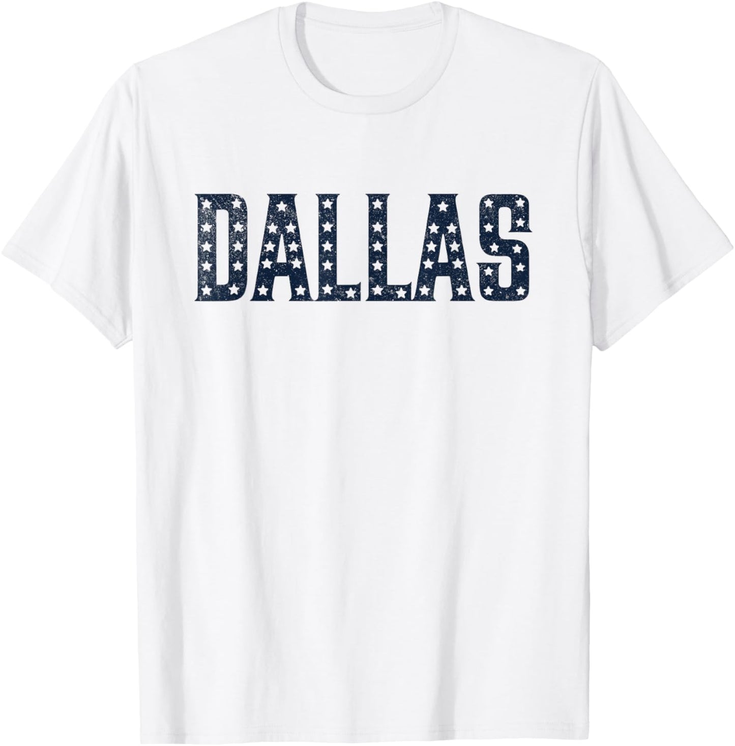 Dallas Vintage Retro T-Shirt - T-Shirt | White