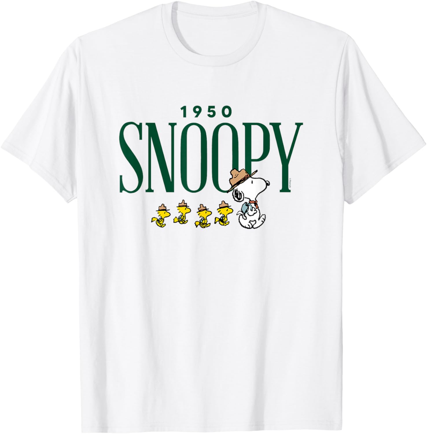 Peanuts - Snoopy 1950 Camping T-Shirt - T-Shirt | White