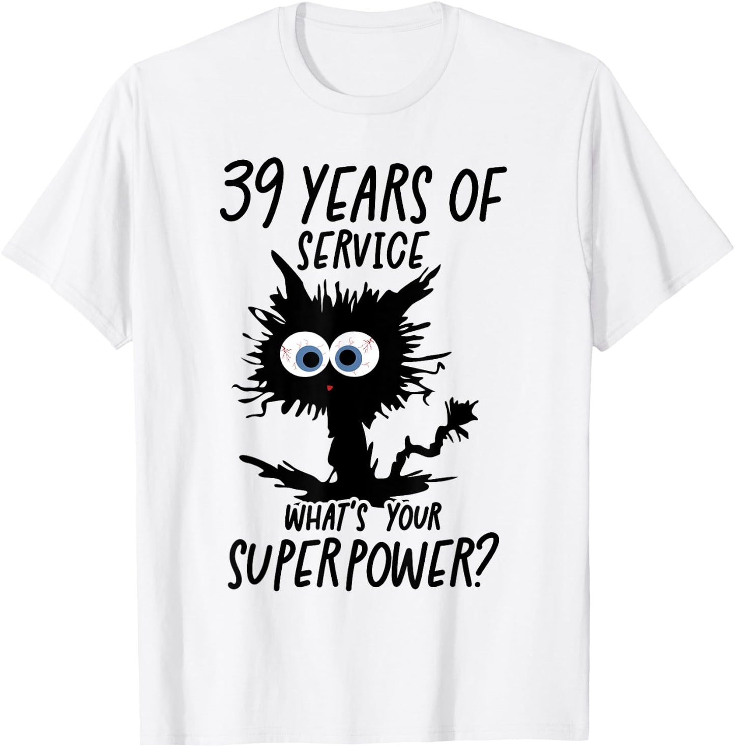 I Survived 39 Years Of Of Service T-Shirt - T-Shirt | White