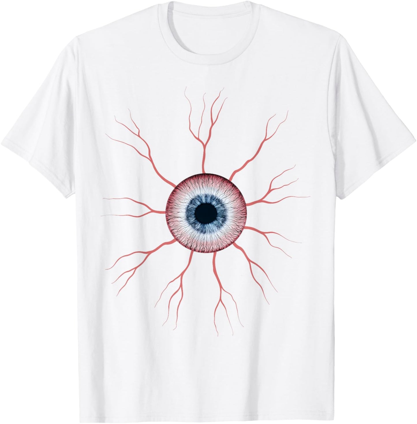 Funny Pink Eye Ball Halloween Eyeball T-Shirt - T-Shirt | White