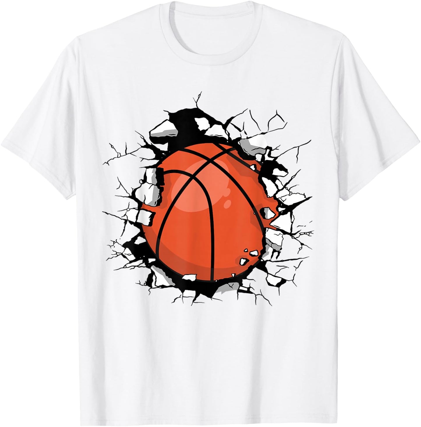 Funny Basketball T-Shirt - T-Shirt | White
