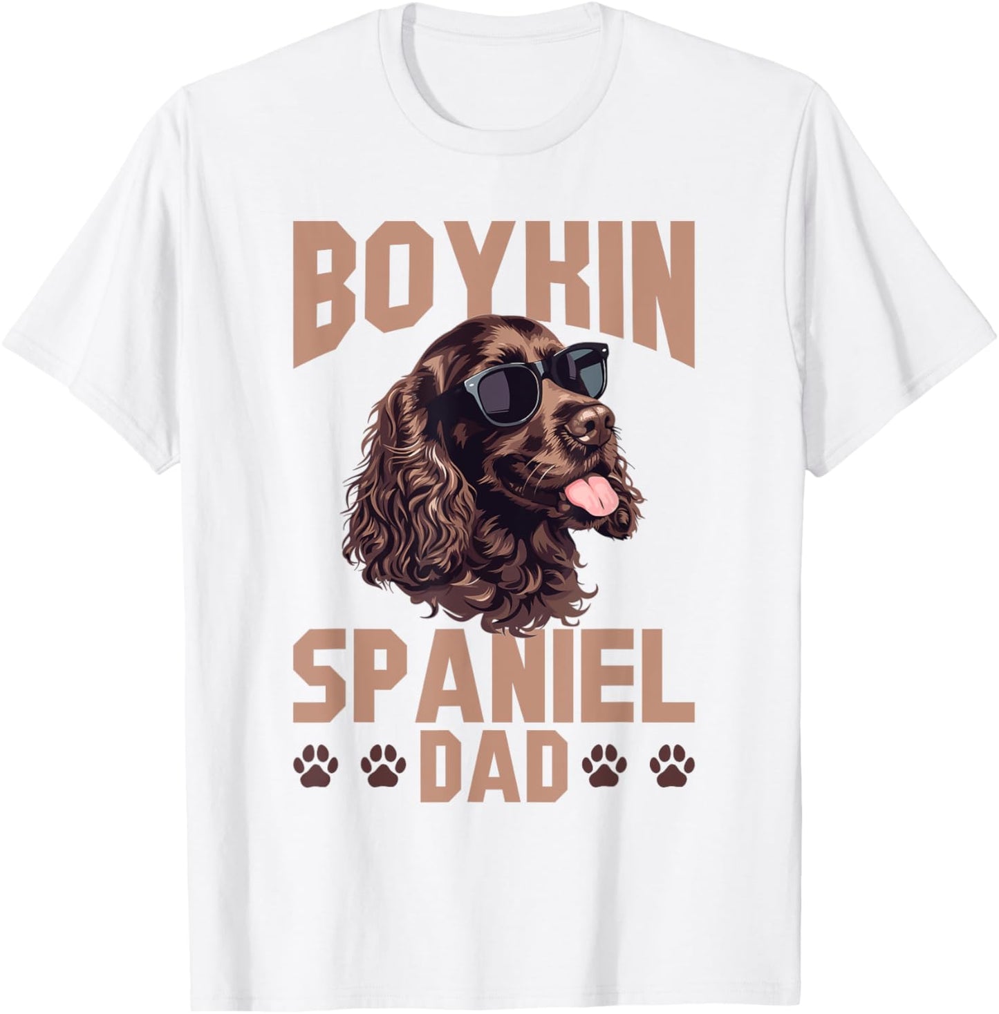 Boykin Spaniel Dog Breed Boykin Spaniel Dad T-Shirt - T-Shirt | White