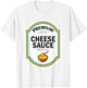 Cheese Sauce Halloween Funny Queso Matching Costume Label T-Shirt - T-Shirt | White
