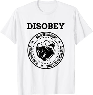 Disobey T-Shirt - T-Shirt | White