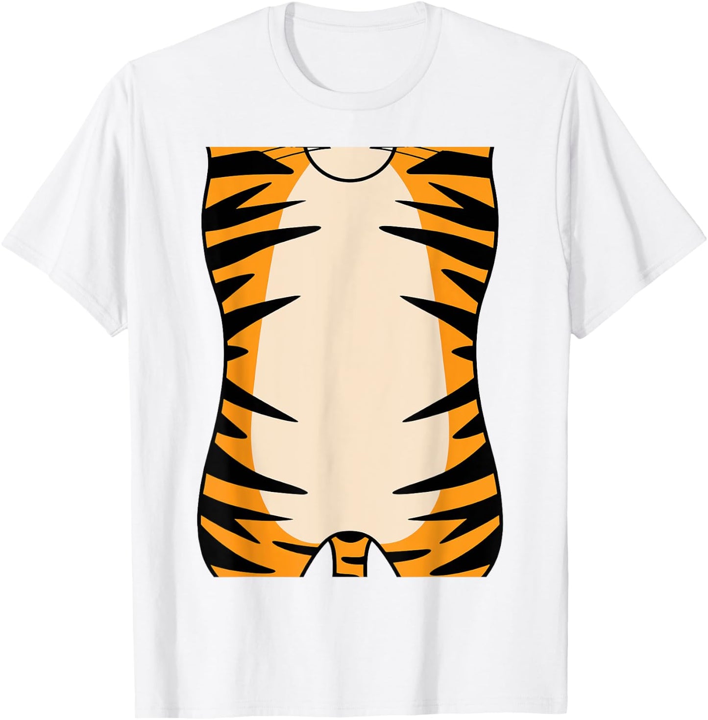 Tiger Shirt Adult Kids Men Women Tiger Costume T-Shirt - T-Shirt | White