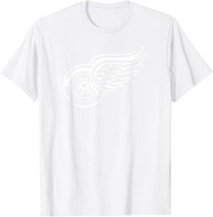 Detroit Red Wings Icon Red Officially Licensed T-Shirt - T-Shirt | White