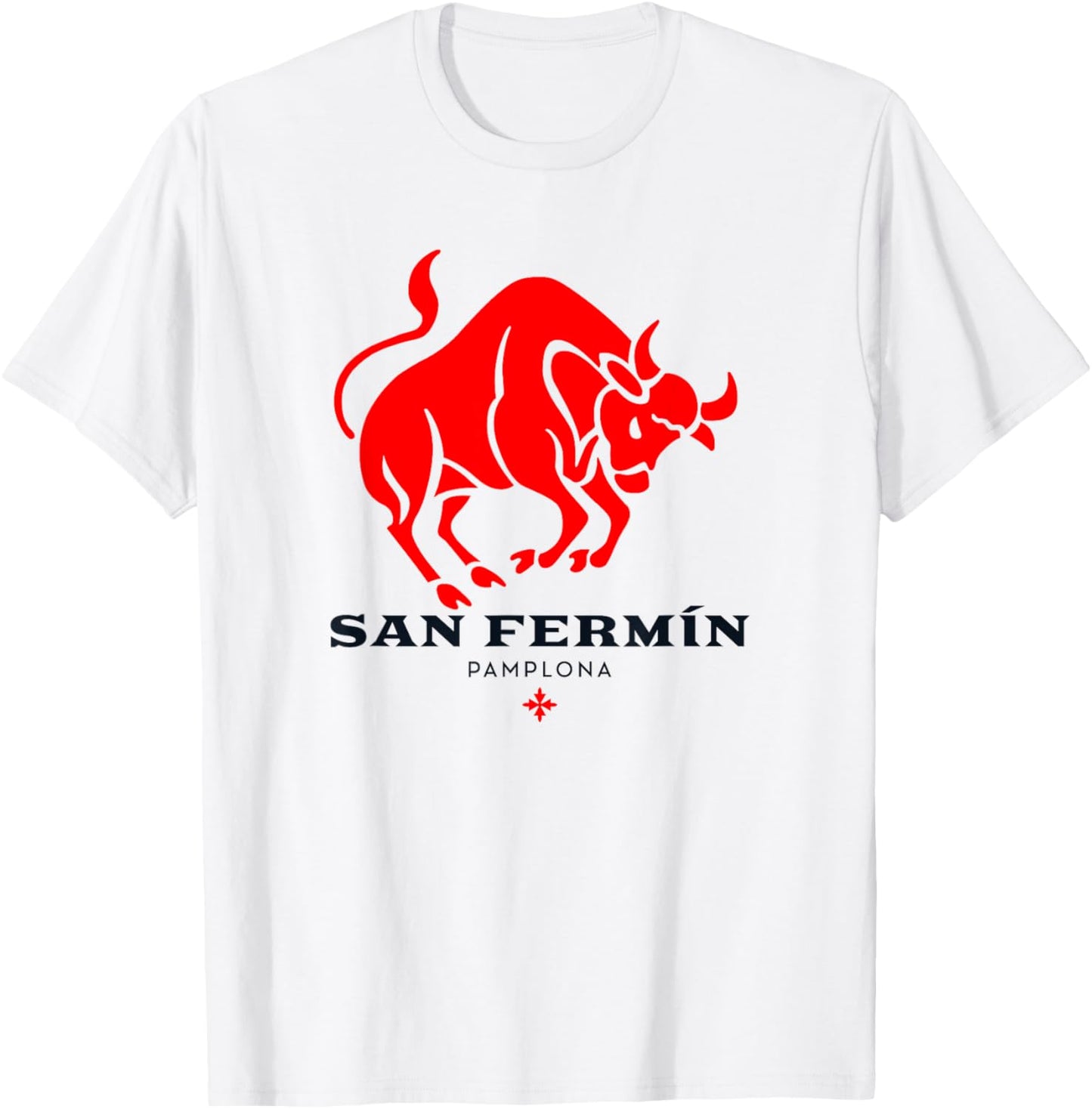Pamplona San Fermín Encierro Sanfermines Navarra T-Shirt - T-Shirt | White