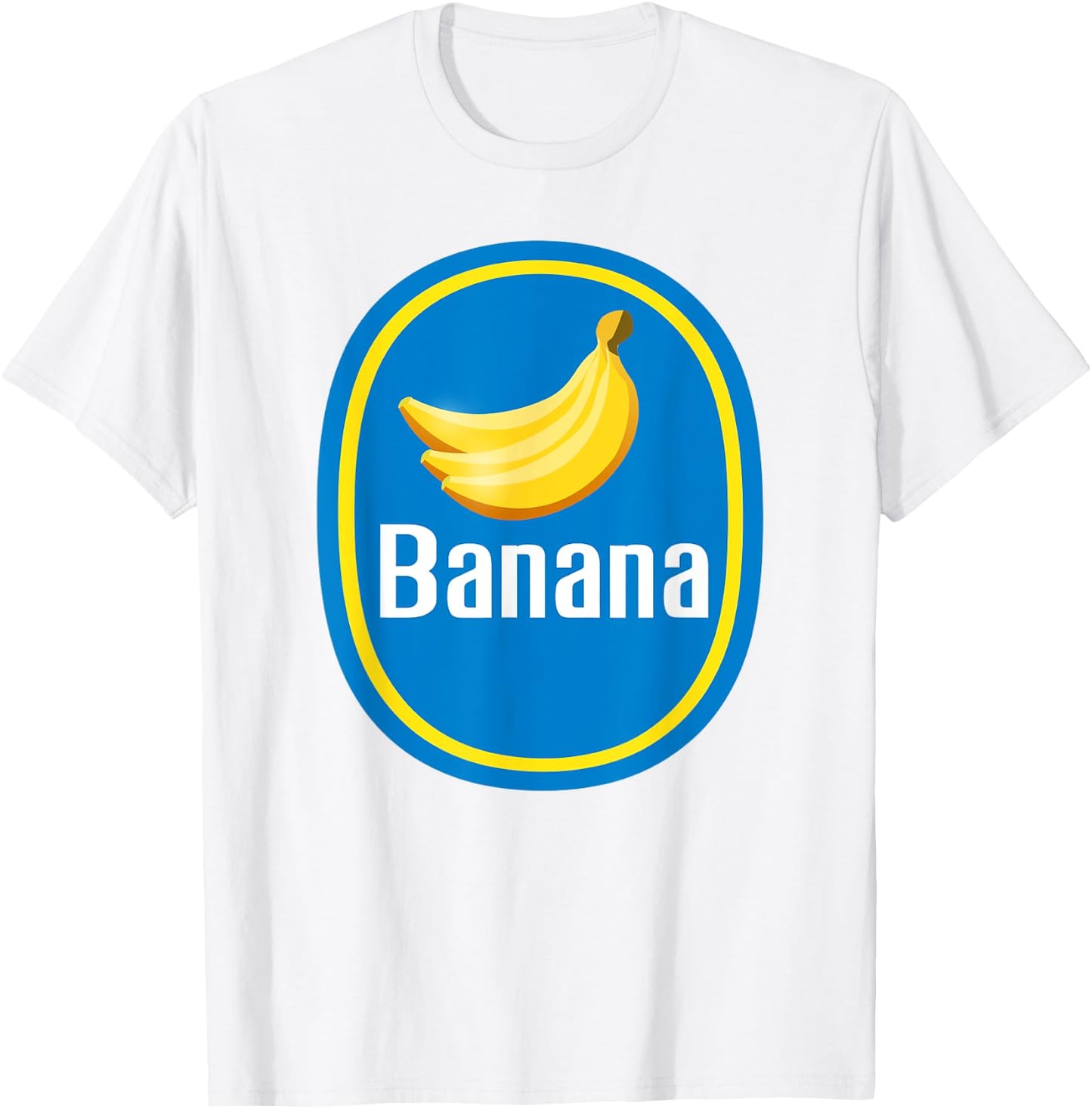 Pretend I'm A Banana Sticker DIY Halloween Costume Yellow T-Shirt - T-Shirt | White
