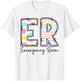 Emergency Room ER Nurse Easter Day Emergency Department T-Shirt - T-Shirt | White