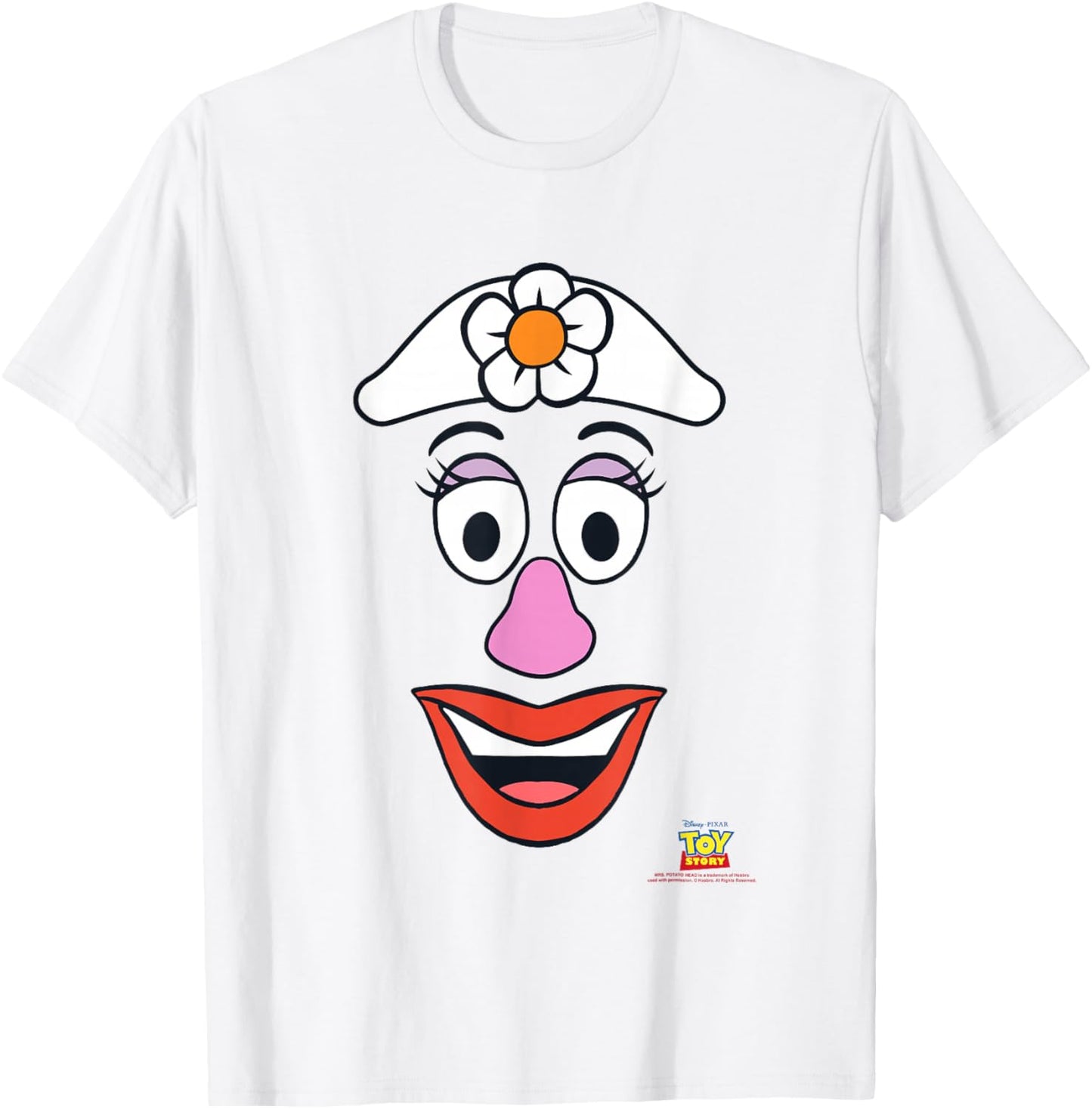 Disney Pixar Toy Story Mrs. Potato Head Big Face T-Shirt - T-Shirt | White