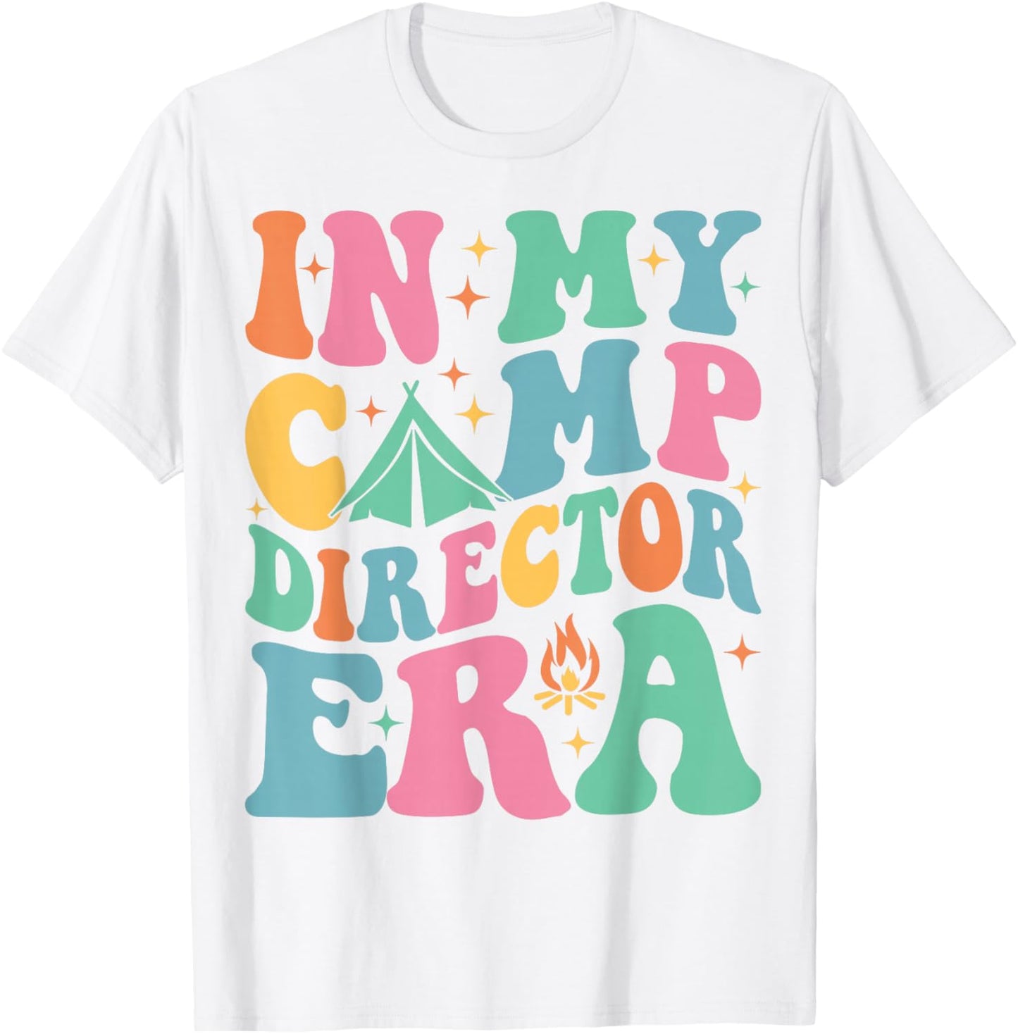 In My Camp Director Era Groovy Summer Camp Director T-Shirt - T-Shirt | White