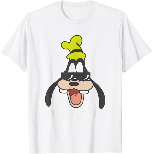 Disney Mickey and Friends Retro Stay Goofy Big Vintage T-Shirt - T-Shirt | White