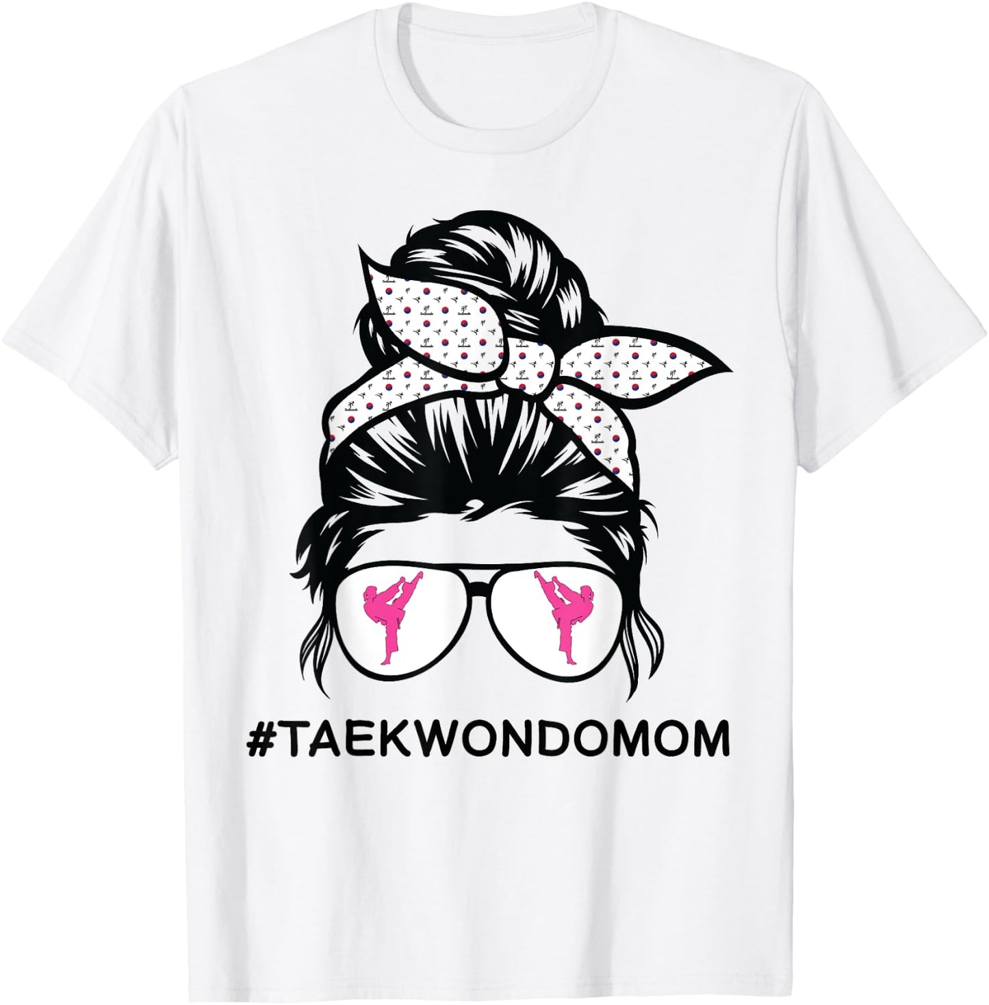 Taekwondo mom Tae Kwon Do girl black belt T-Shirt - T-Shirt | White