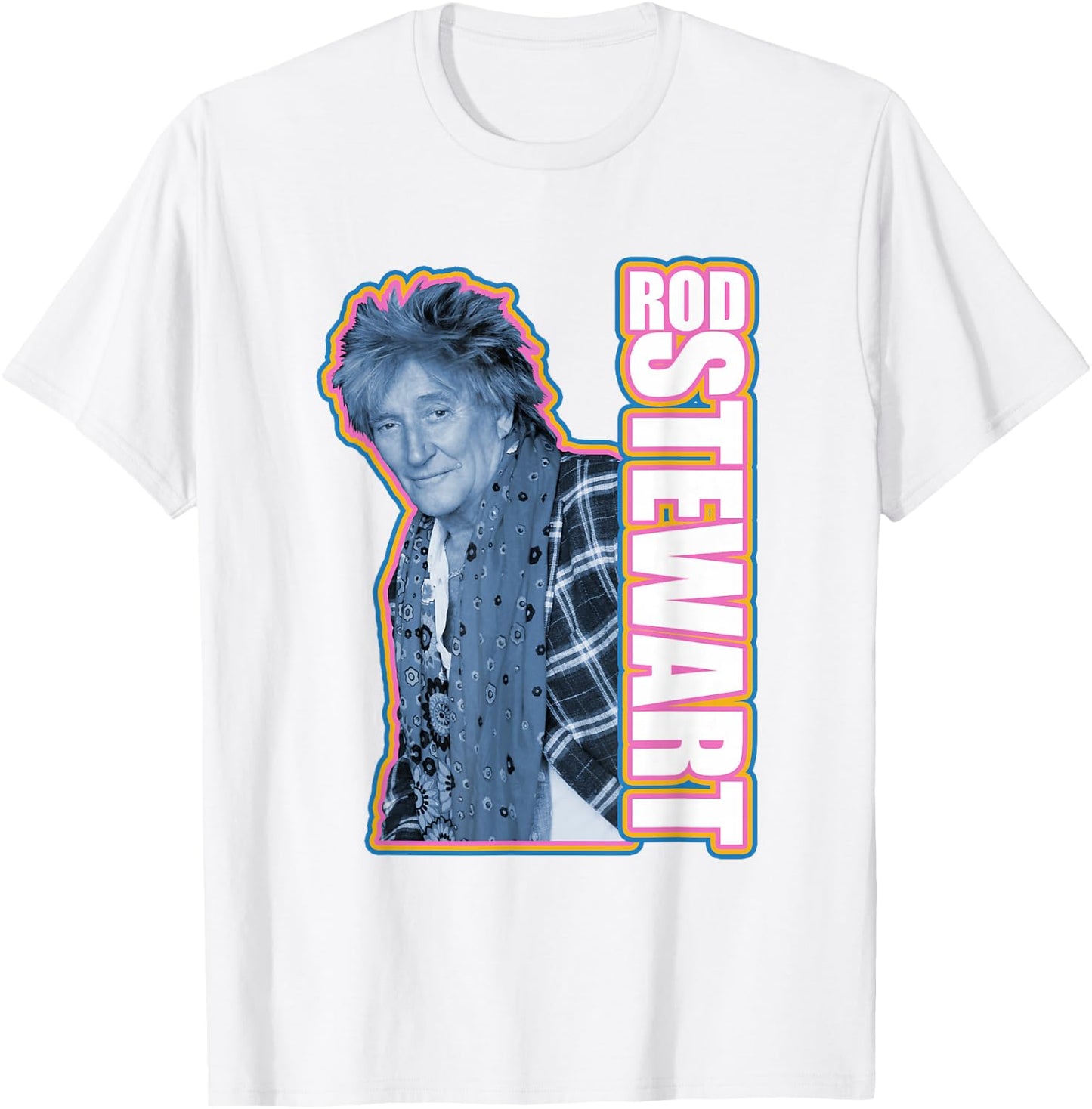 Rod Stewart Photo T-Shirt - T-Shirt | White
