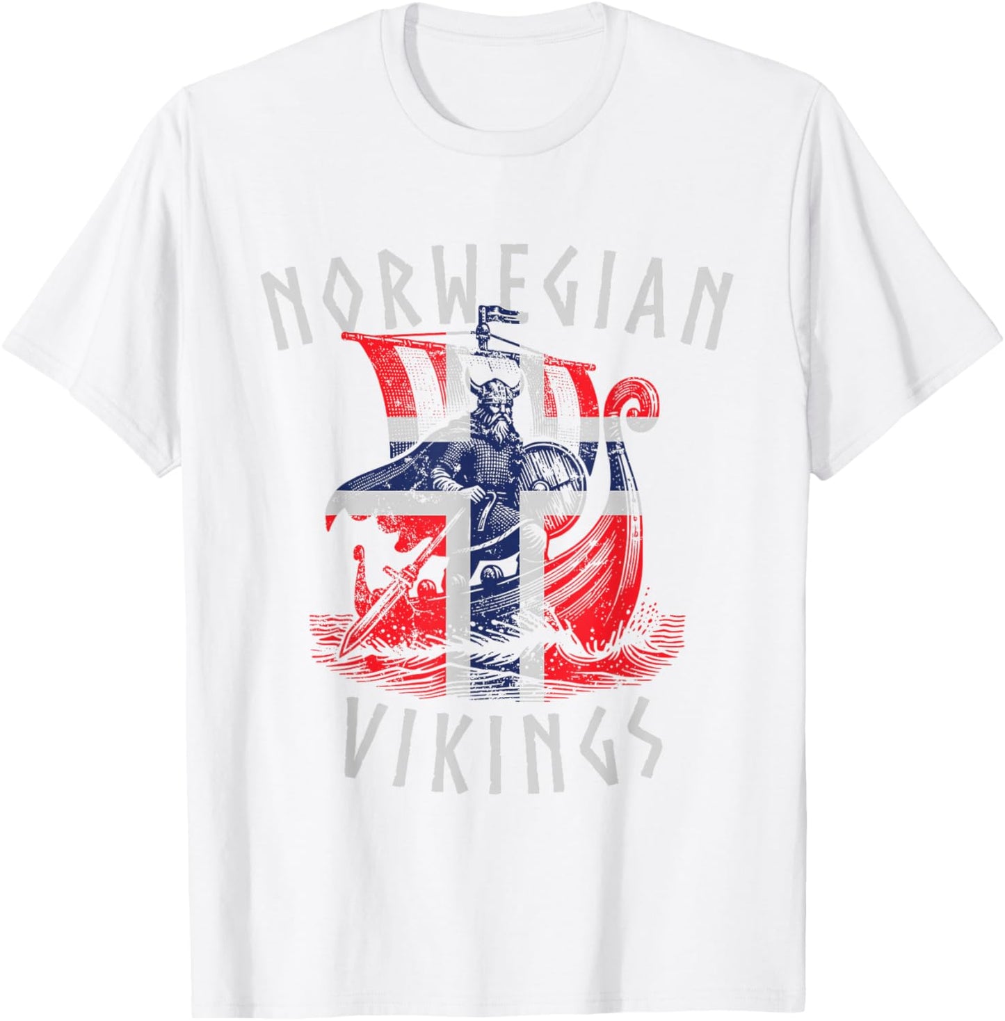 Viking Norvège Norvégien Scandinavie T-Shirt - T-Shirt | White