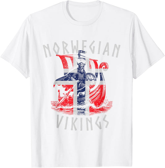 Viking Norvège Norvégien Scandinavie T-Shirt - T-Shirt | White