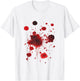 Halloween Bloody Stain Blood Splatter White T-Shirt - T-Shirt | White