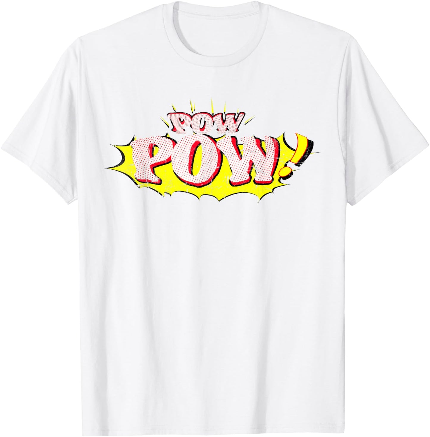 Pow POW! Comic Book Sound Effect T-Shirt - T-Shirt | White