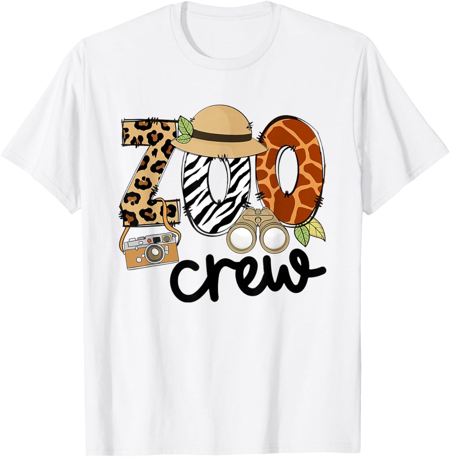 Zoo Crew Leonard Safari Animal Kingdom Zoo Keeper Kids T-Shirt - T-Shirt | White