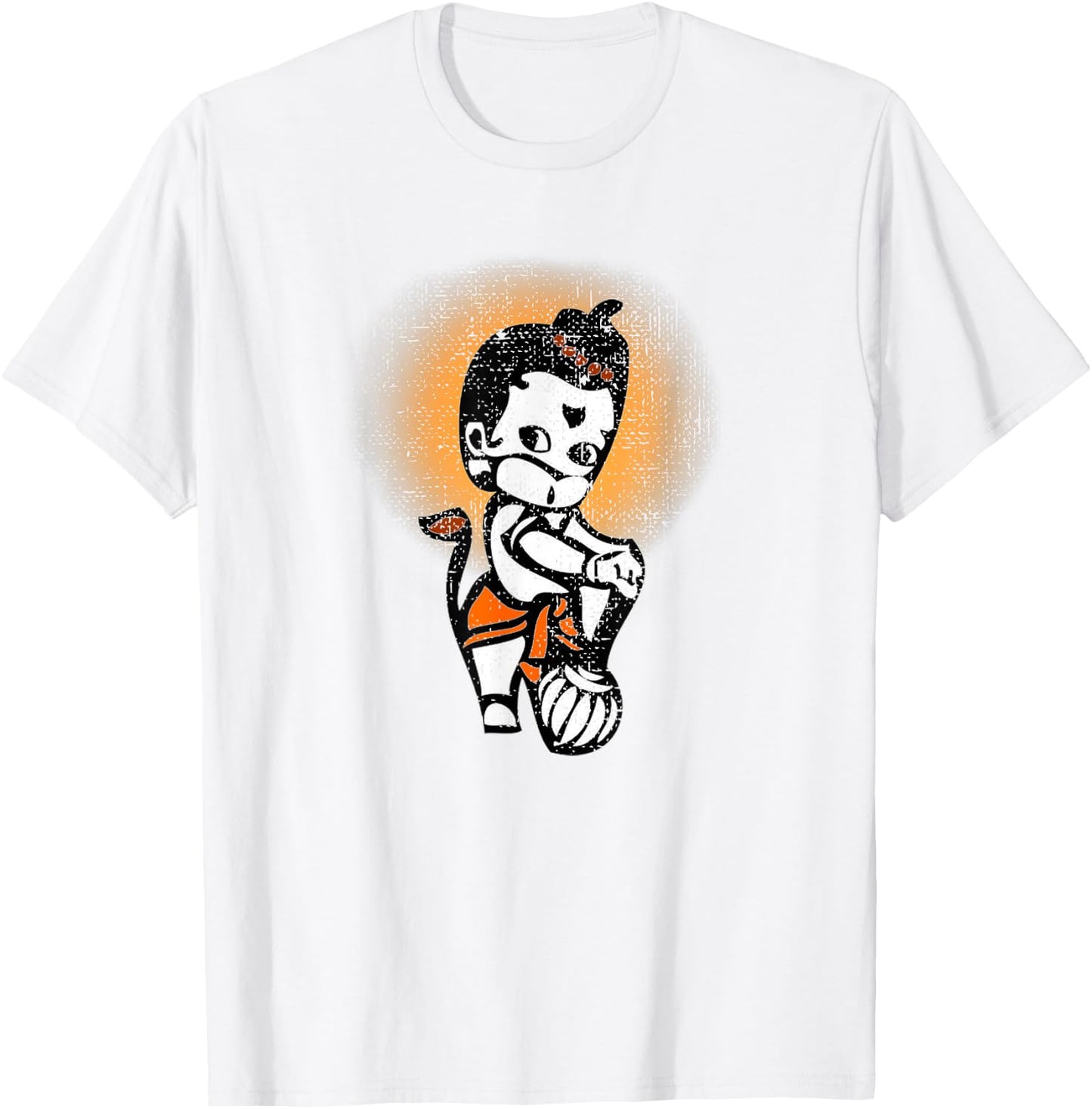 Cute Baby Lord Hanuman T-Shirt - T-Shirt | White