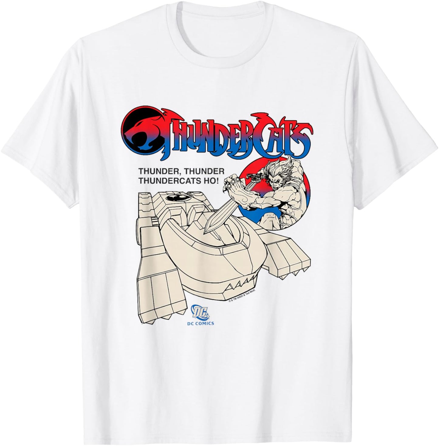 ThunderCats ThunderTank Lion-O Epic Poster Vintage T-Shirt - T-Shirt | White