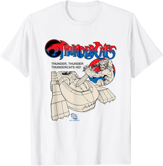 ThunderCats ThunderTank Lion-O Epic Poster Vintage T-Shirt - T-Shirt | White
