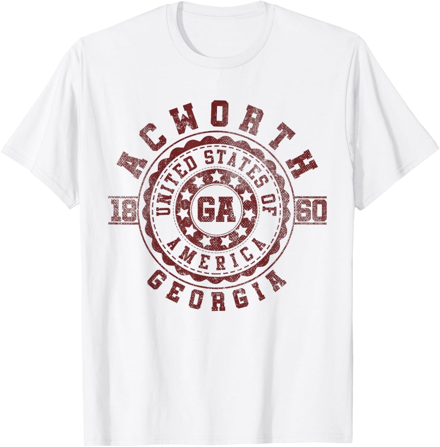Acworth GA | Georgia | Vintage City Apparels T-Shirt - T-Shirt | White