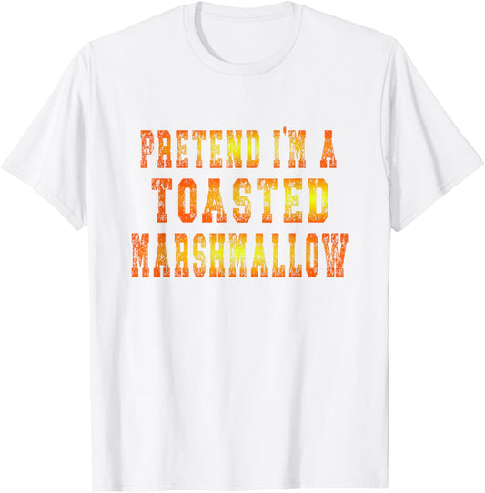 Easy Halloween Costume Shirt - Toasted Marshmallow T-Shirt - T-Shirt | White