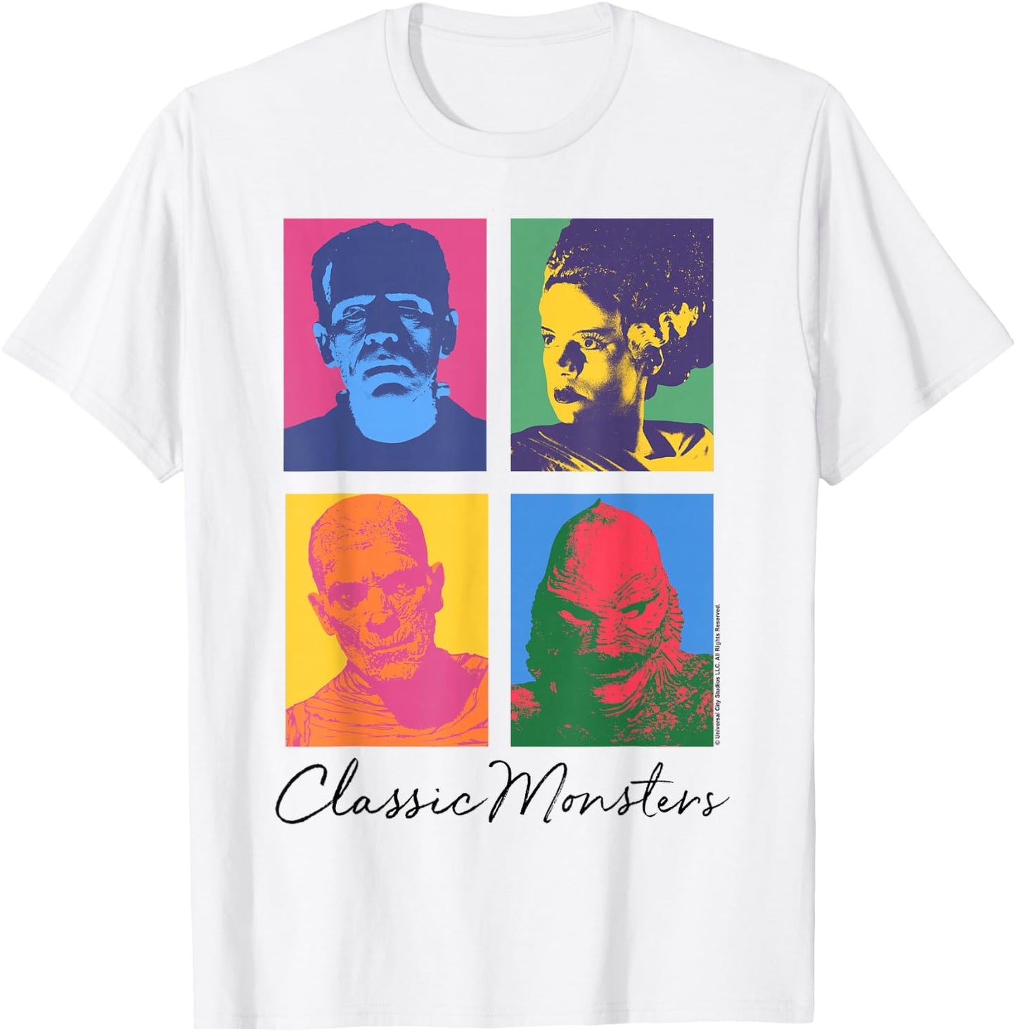 Universal Monsters Classic Monsters Box Up T-Shirt - T-Shirt | White