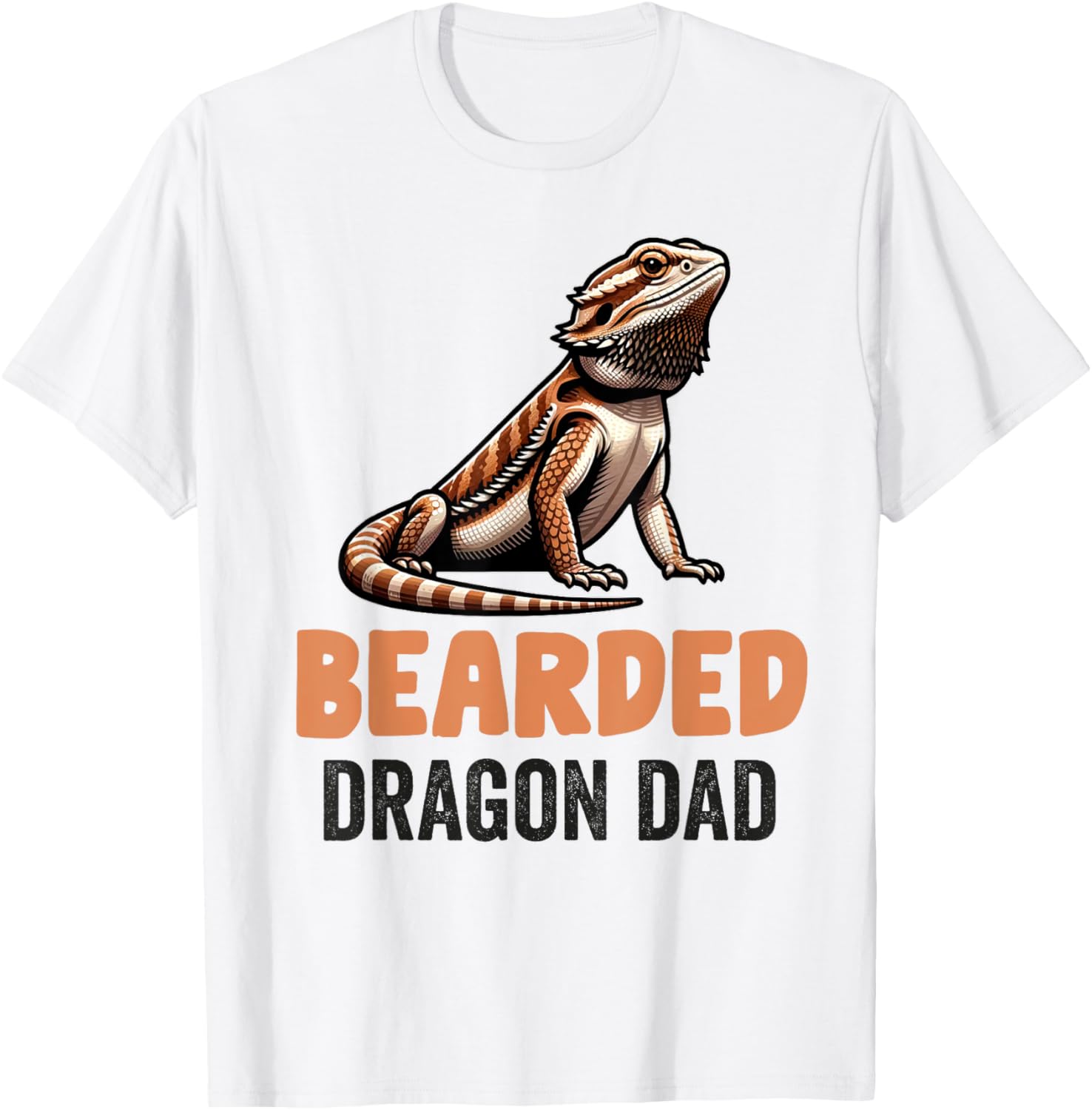Bearded Dragon Men Women Girls Kids Pogona Lizard Reptile T-Shirt - T-Shirt | White