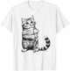 Cat Kitten Playing Bass Clarinet Player Bass Clarinetist Men Women Kids T-Shirt - T-Shirt | White