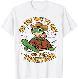 On The Way to Get My Shit Together T-Shirt - T-Shirt | White