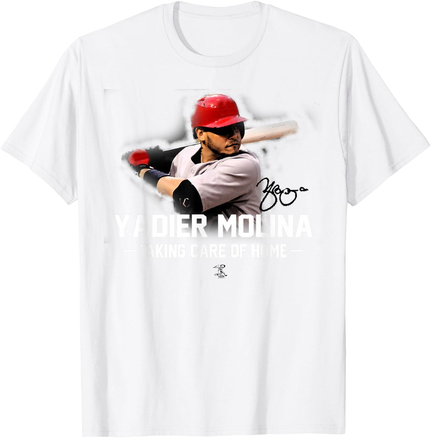 Yadier Molina Yadi Taking Care Of Home - Apparel T-Shirt - T-Shirt | White