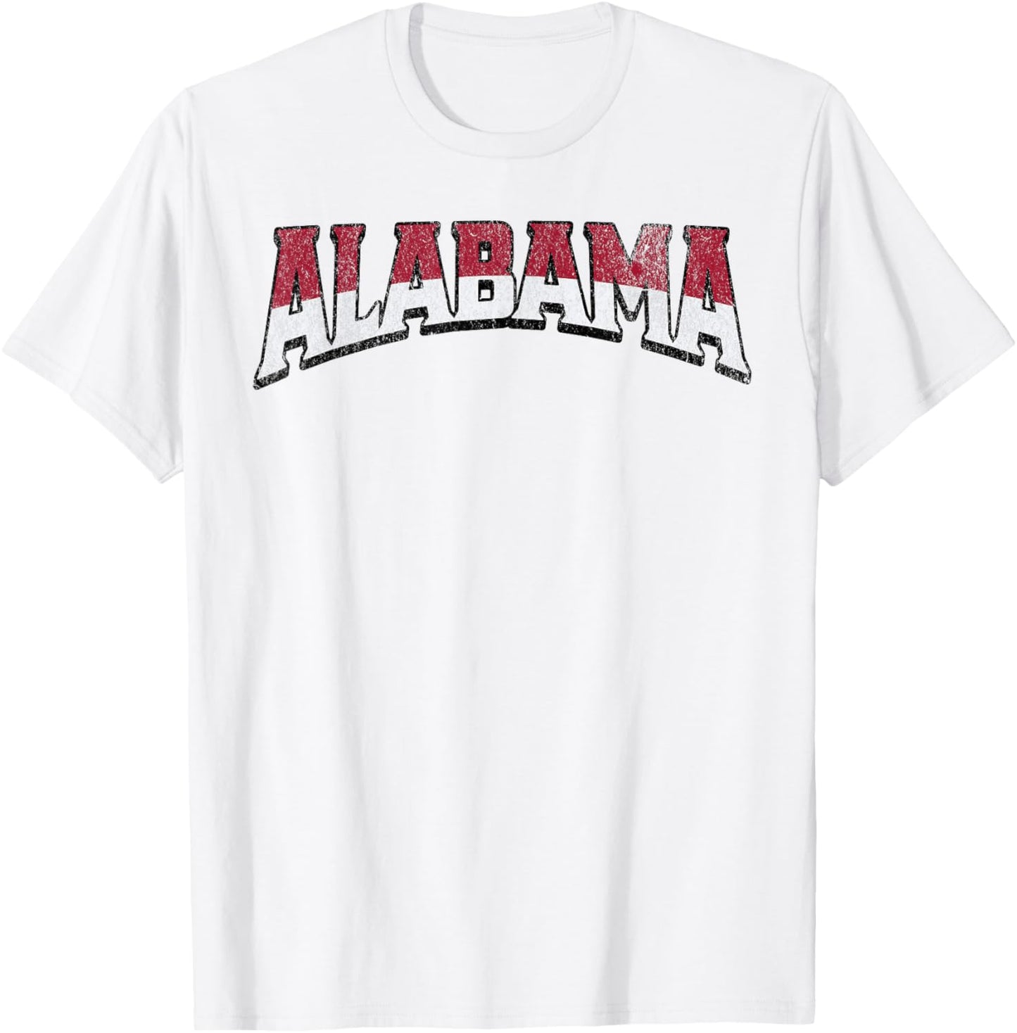Alabama AL Vintage Sports Design Gifts Men Women Boys Girls T-Shirt - T-Shirt | White