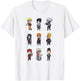Naruto Shippuden Super Deformed Character Grid Anime T-Shirt - T-Shirt | White