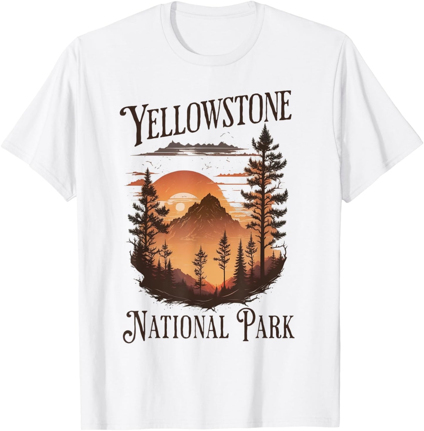 Yellowstone National Park T-Shirt - T-Shirt | White