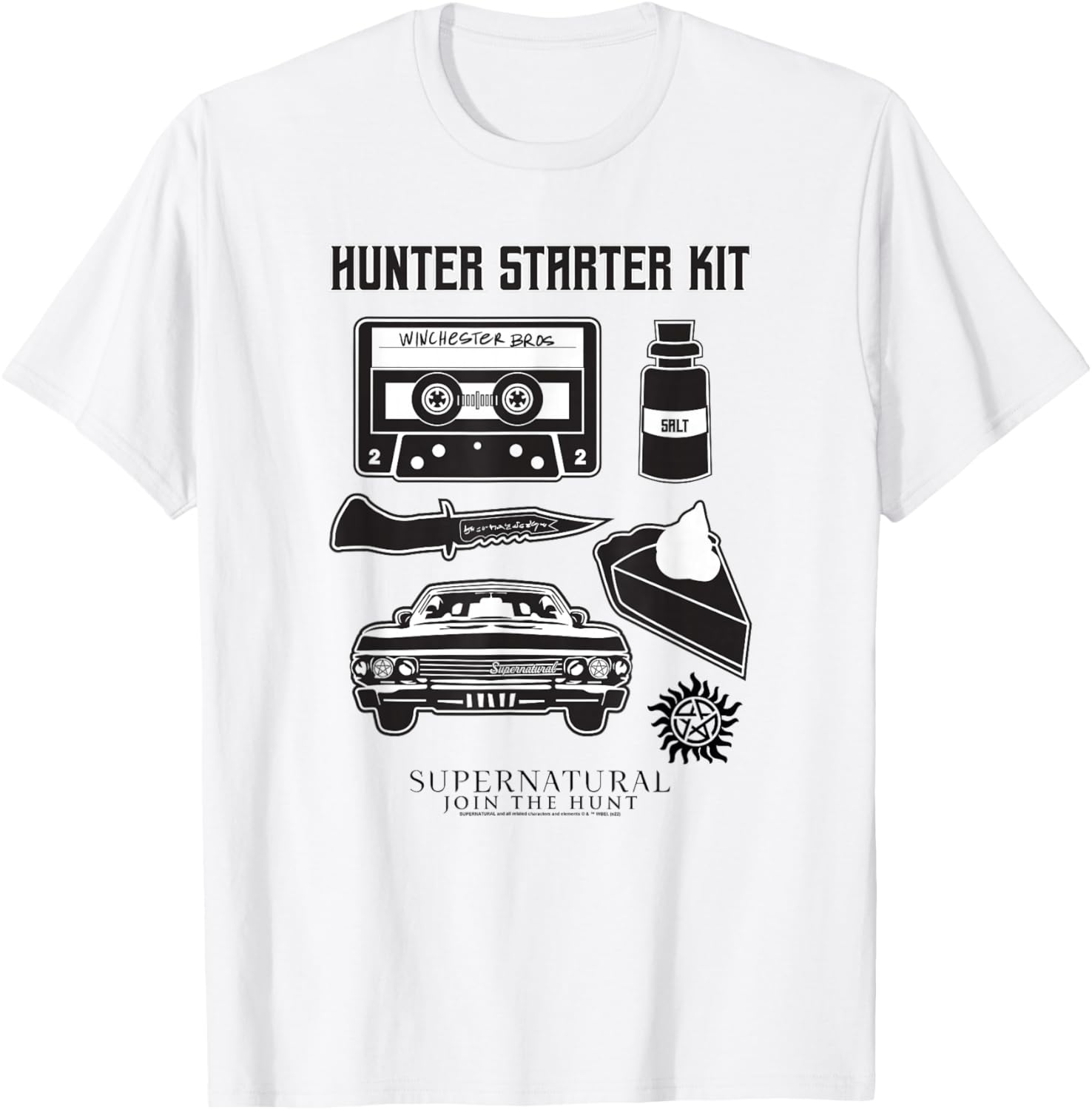 Supernatural Hunter Starter Kit Join The Hunt Icons T-Shirt - T-Shirt | White