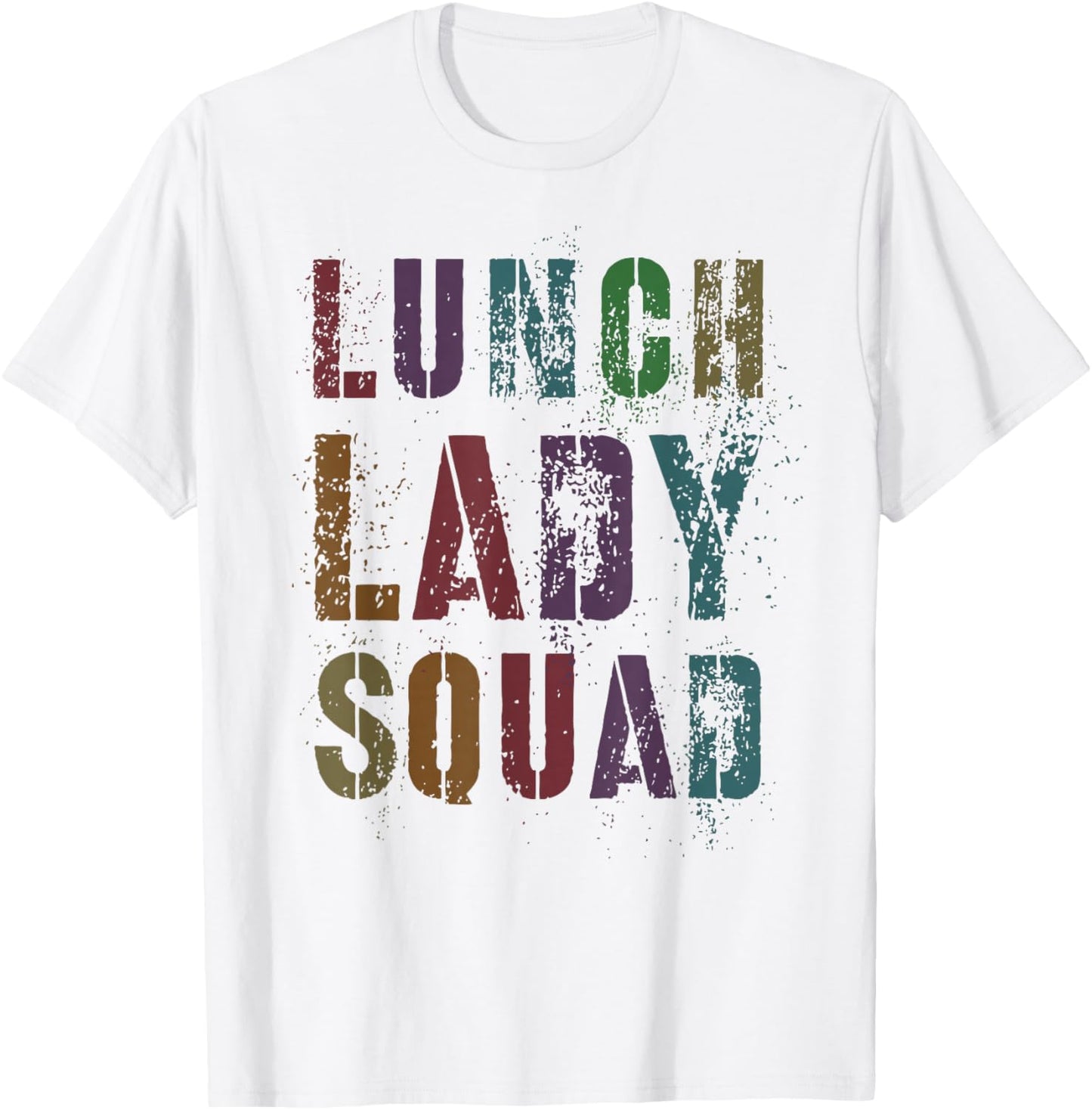 Funny LUNCH LADY SQUAD Cafeteria Worker Meal Preparation T-Shirt - T-Shirt | White