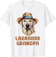 Cute Labrador Grandpa Dog Lovers Gift Funny Puppy Lab Owner T-Shirt - T-Shirt | White