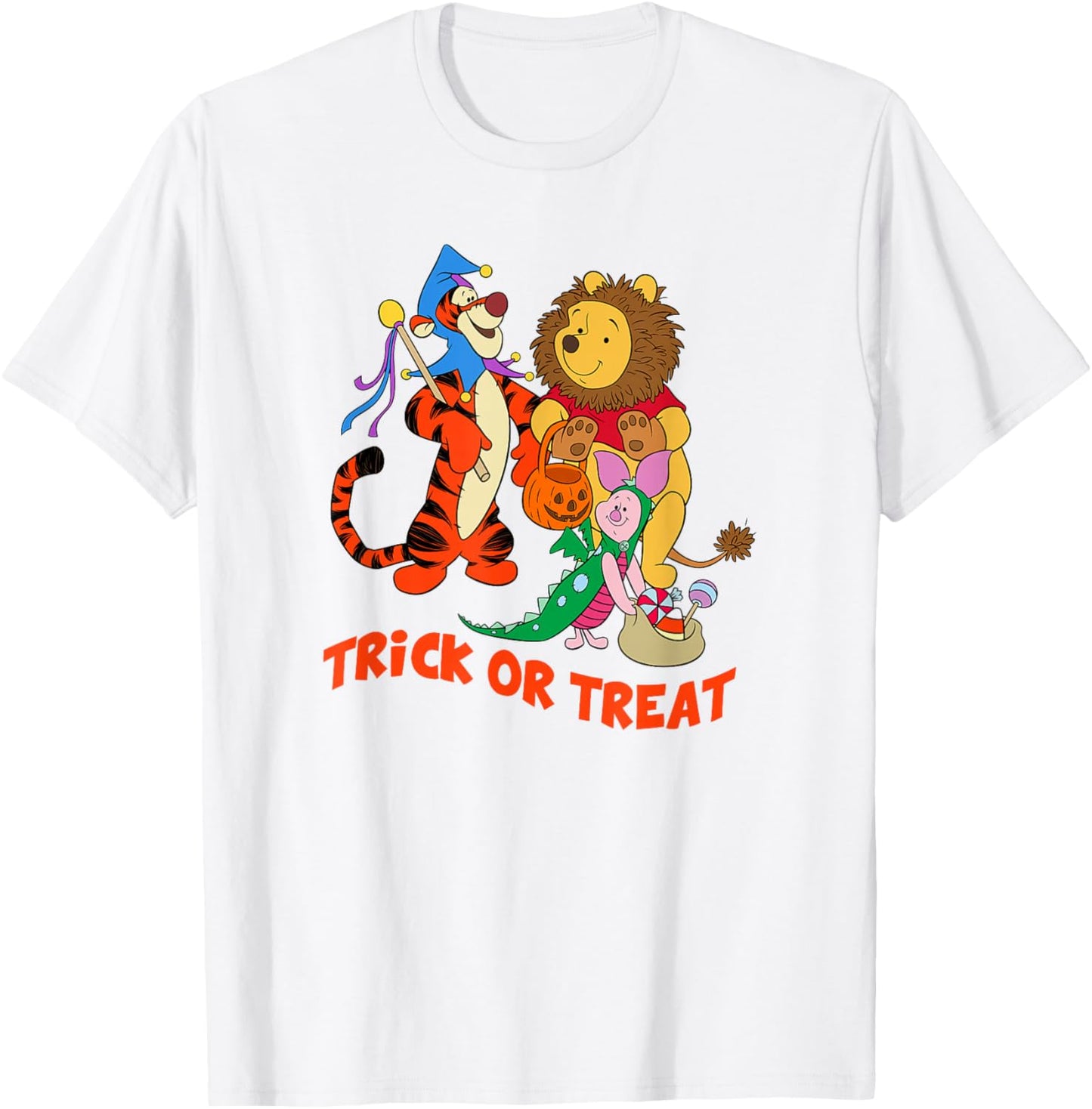 Disney Winnie The Pooh Halloween Group Shot Trick Or Treat T-Shirt - T-Shirt | White